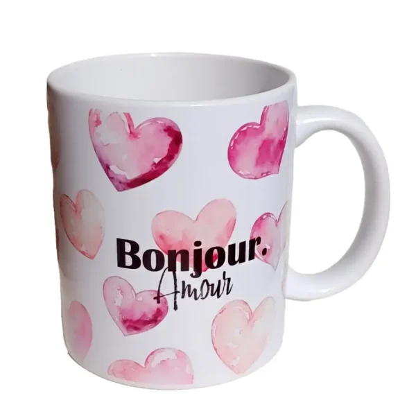 tasse cœur personnalisable